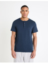 Celio Tmavě modré pánské basic tričko Celio Genperle
