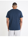 Celio Tmavě modré pánské basic tričko Celio Genperle