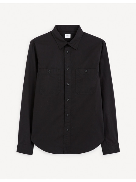 Celio Černá pánská košile Celio Gagusti2