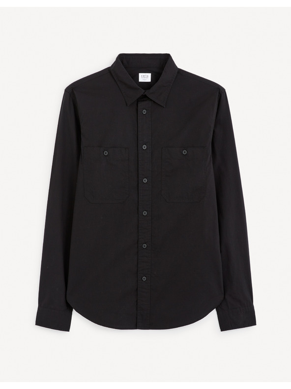 Celio Černá pánská košile Celio Gagusti2