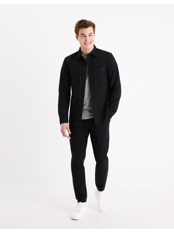 Celio Černá pánská košile Celio Gagusti2