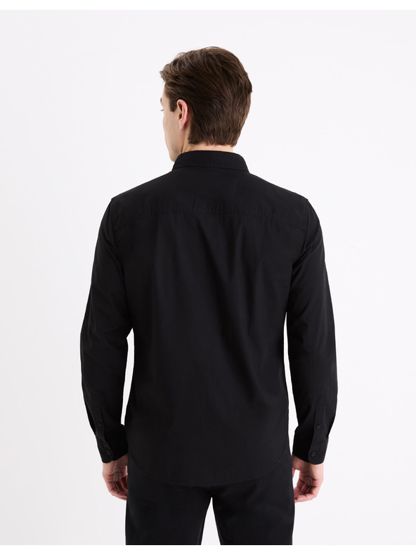 Celio Černá pánská košile Celio Gagusti2