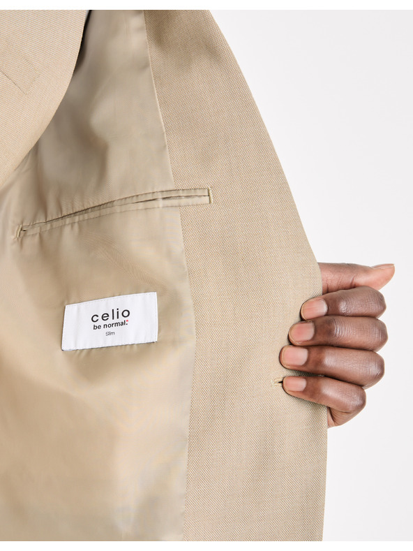Celio Béžové pánské sako Celio Funew2