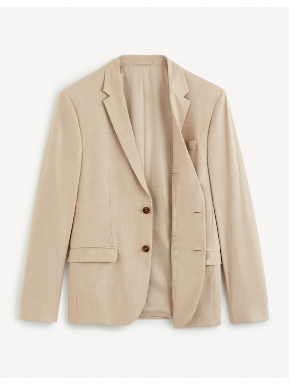 Celio Béžové pánské sako Celio Funew2