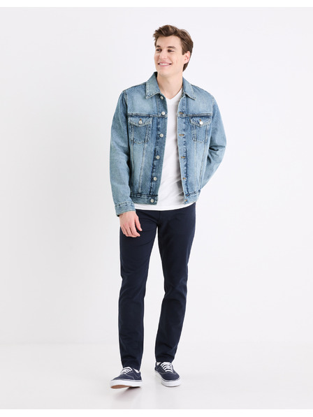 Celio Tmavě modré pánské kalhoty Celio Gofive