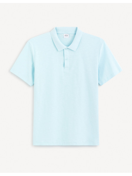 Celio Tyrkysové pánské basic polo tričko Celio Feflame