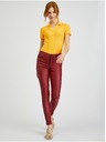Orsay Vínové dámské skinny fit kalhoty ORSAY