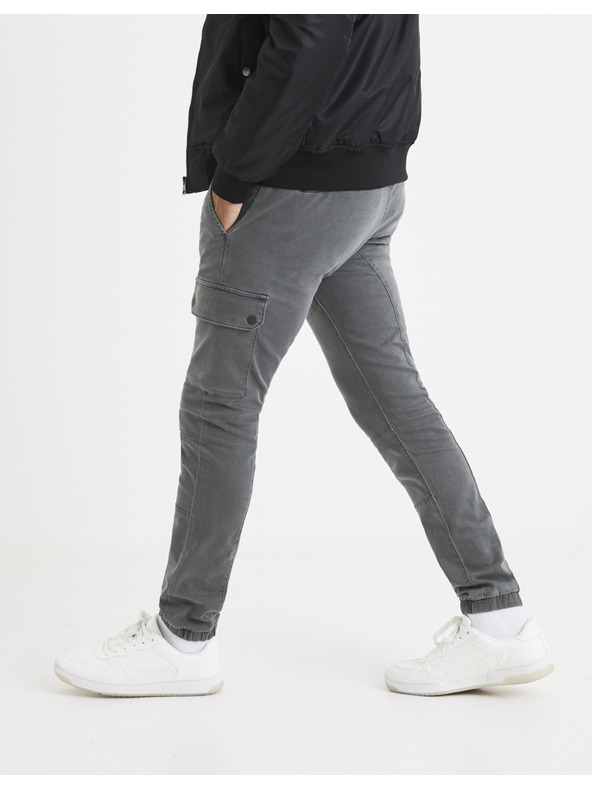 Celio Šedé kalhoty Celio Solyte