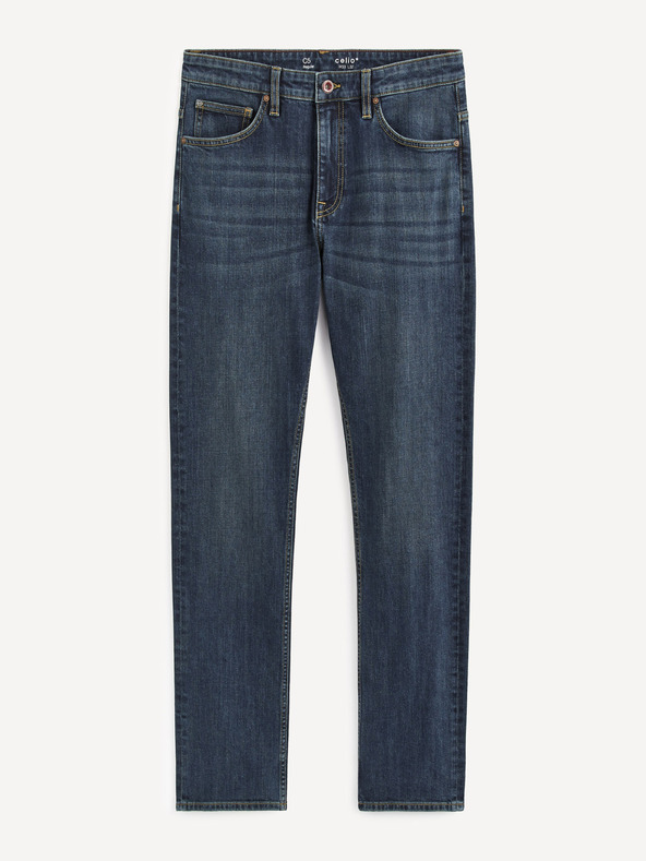 Celio Tmavě modré pánské straight fit džíny Celio