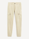 Celio Krémové pánské kalhoty Celio Solyte