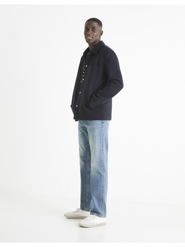 Celio Světle modré pánské straight fit džíny Celio C5