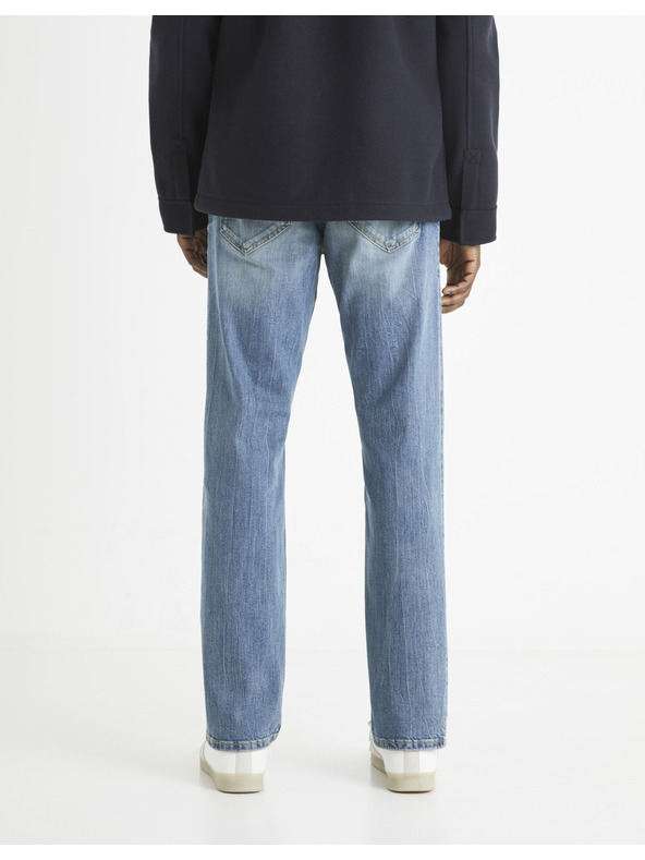 Celio Světle modré pánské straight fit džíny Celio C5