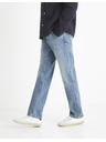 Celio Světle modré pánské straight fit džíny Celio C5
