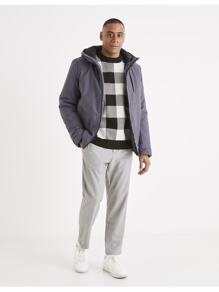 Celio Šedé pánské kalhoty Celio 24H Avoclair