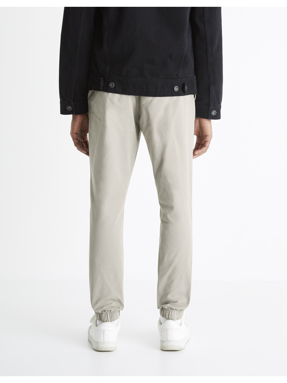 Celio Světle šedé pánské kalhoty Celio Voyage