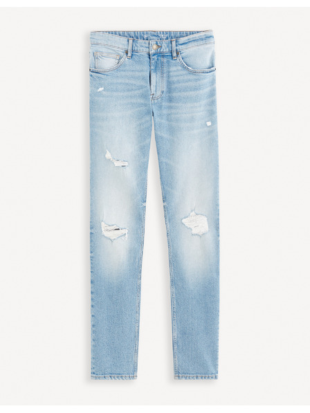 Celio Světle modré pánské slim fit džíny Celio Fostroy