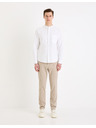 Celio Béžové pánské chino kalhoty Celio Gosi