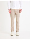 Celio Béžové pánské chino kalhoty Celio Gosi