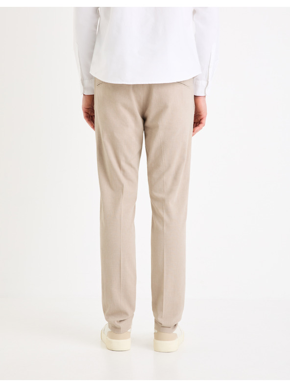 Celio Béžové pánské chino kalhoty Celio Gosi