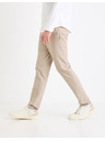 Celio Béžové pánské chino kalhoty Celio Gosi