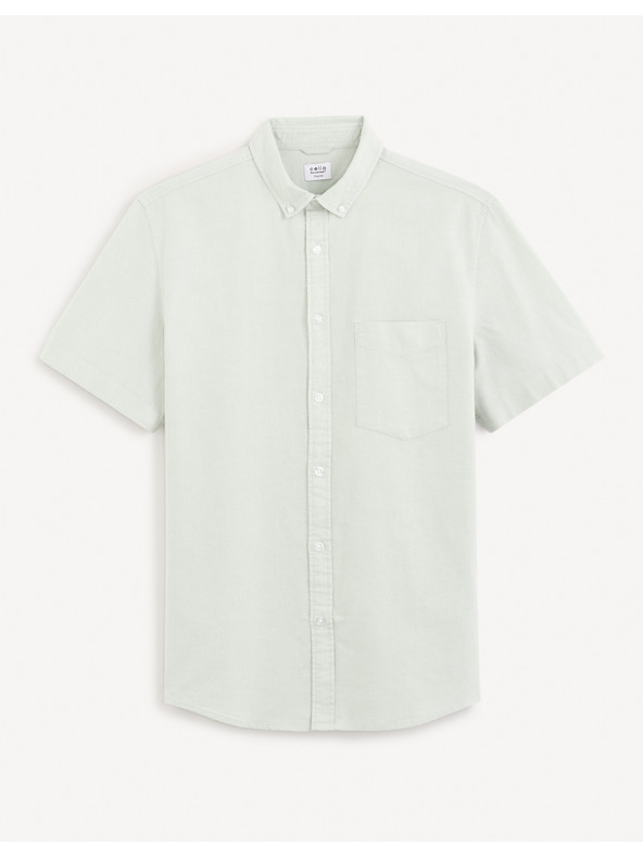 Celio Světle zelená košile regular Celio Daxfordmc