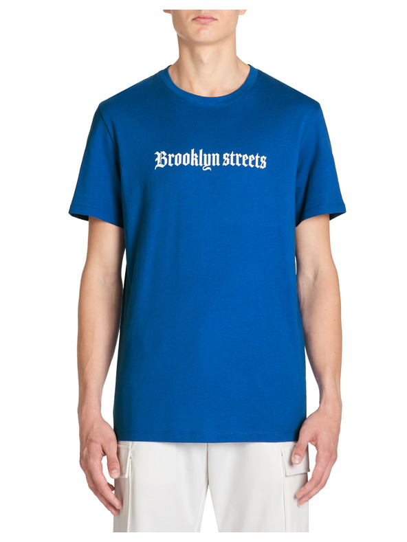 Celio Modré pánské tričko Celio Jedark