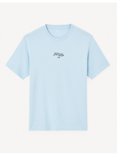 Celio Světle modré pánské tričko Celio Jeword