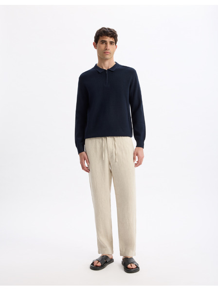 Celio Tmavě modrá pánská mikina Celio Leviatan