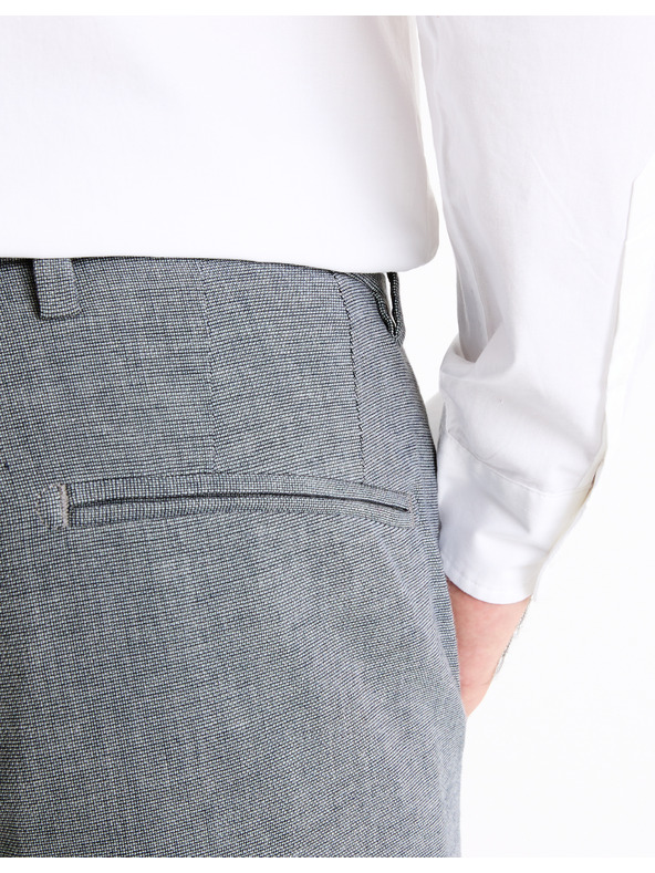 Celio Šedé pánské chino kalhoty Celio Gosi