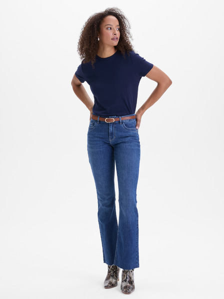 Orsay Tmavě modré dámské tričko s krátkým rukávem ORSAY