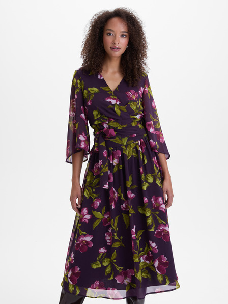 Orsay Fialová dámská zavinovací halenka s květinovým vzorem ORSAY