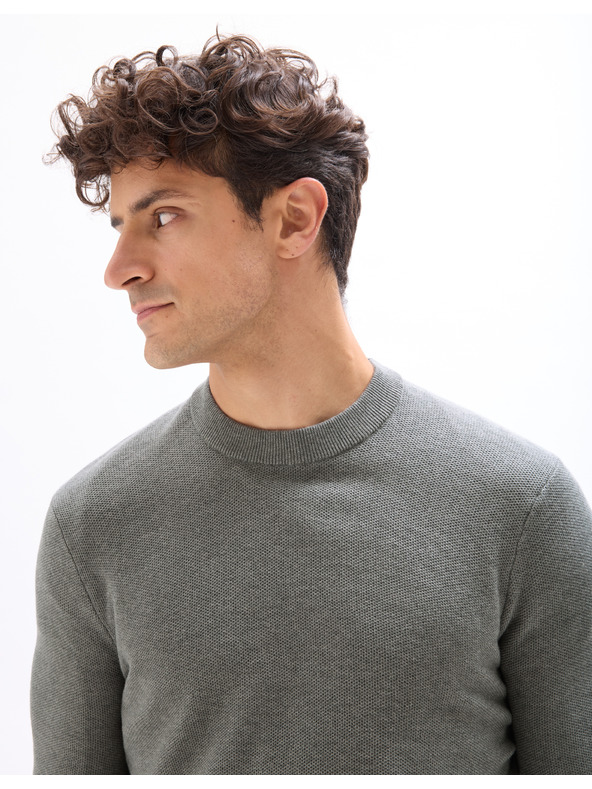 Celio Svetr Bepic s kulatým výstřihem