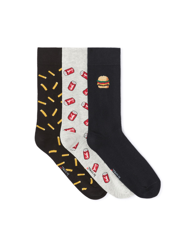 Celio Dárkové balení ponožek Fast food