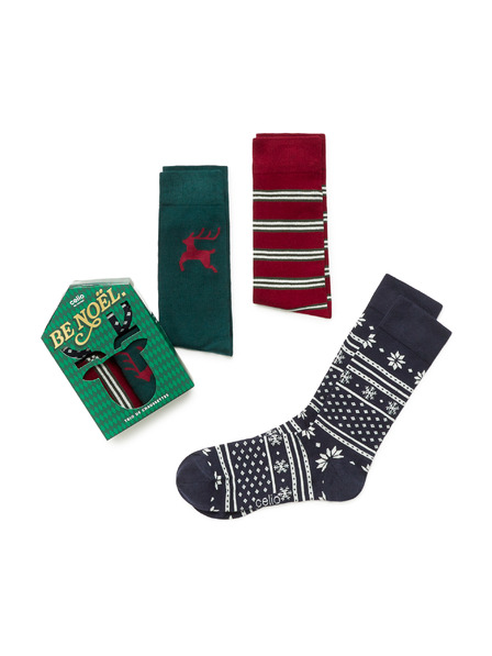 Celio Vánoční balení ponožek Vánoce