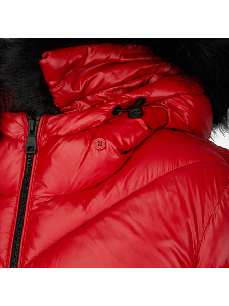Geox Červená dámská péřová bunda Geox Backsie