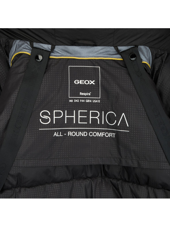 Geox Černá dámská péřová bunda Geox Spherica