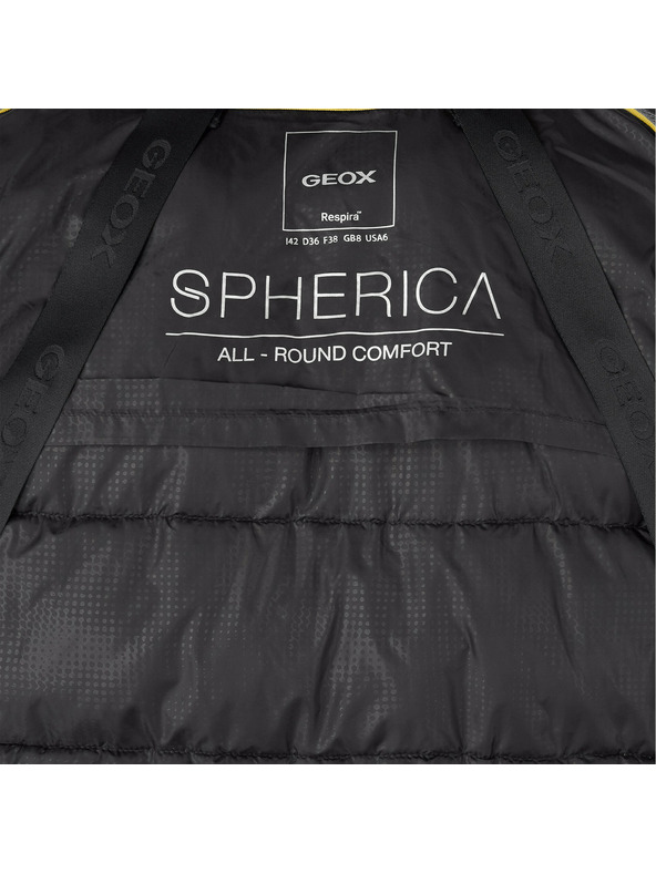 Geox Černá dámská péřová bunda Geox Spherica