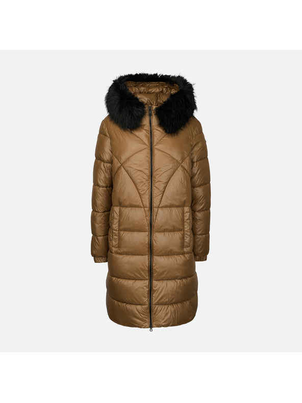 Geox Hnědá dámská parka Geox Backsie