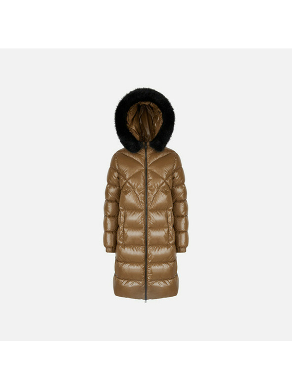 Geox Hnědá dámská parka Geox Backsie