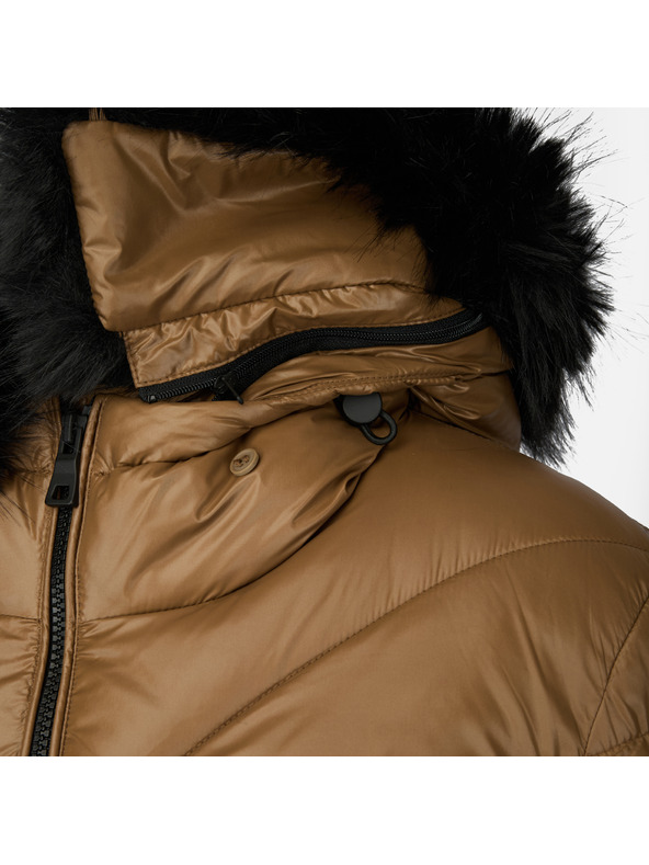 Geox Hnědá dámská parka Geox Backsie
