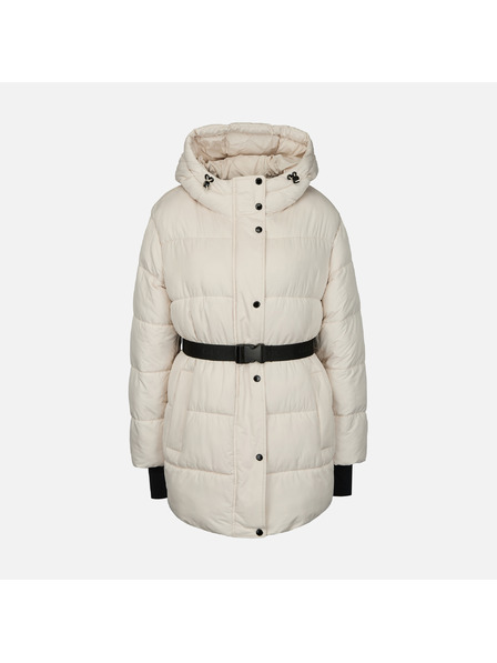 Geox Krémová dámská péřová bunda Geox Spherica