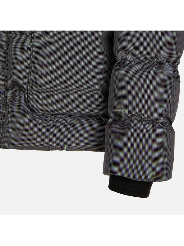 Geox Šedá pánská péřová bunda Geox Leitan