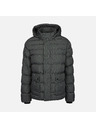 Geox Šedá pánská péřová bunda Geox Leitan