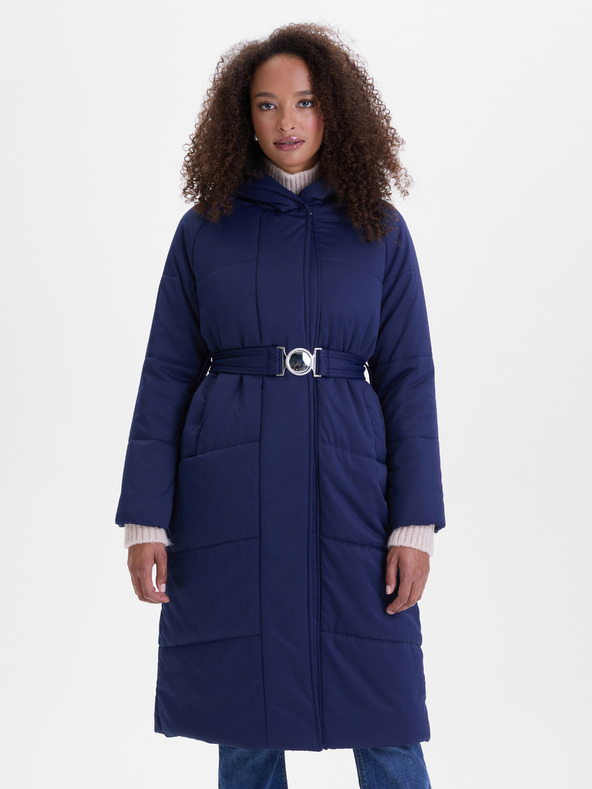 Orsay Tmavě modrý dámský prošívaný kabát ORSAY