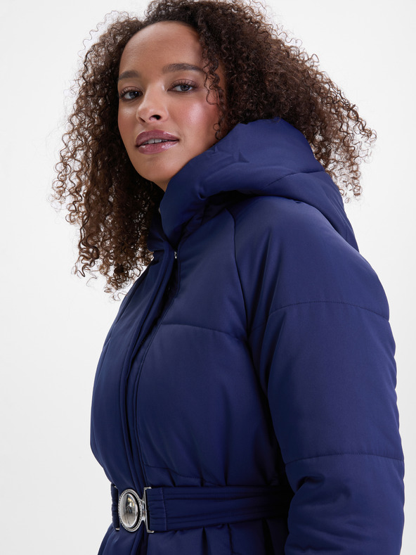 Orsay Tmavě modrý dámský prošívaný kabát ORSAY