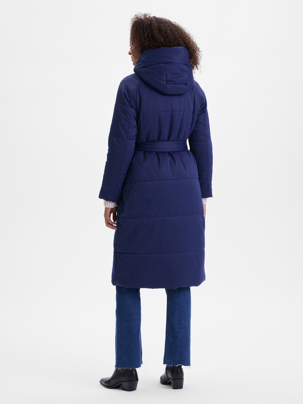 Orsay Tmavě modrý dámský prošívaný kabát ORSAY