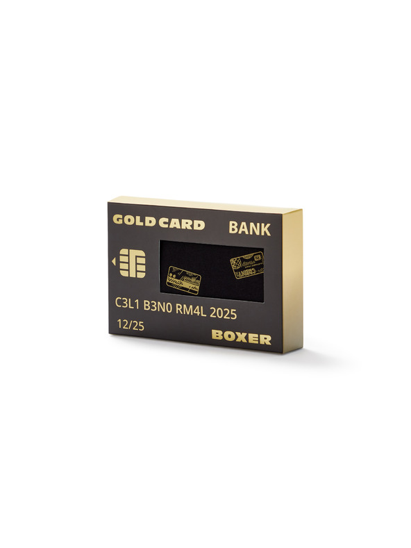 Celio Dárkové balení boxerek zlatá kreditka