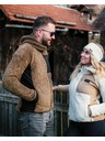 Kilpi Pánská chlupatá fleecová mikina s kapucí Kilpi NORKA-M Hnědá