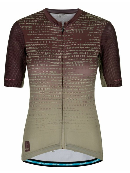 Kilpi Khaki-vínový dámský cyklistický dres Kilpi RITAEL-W