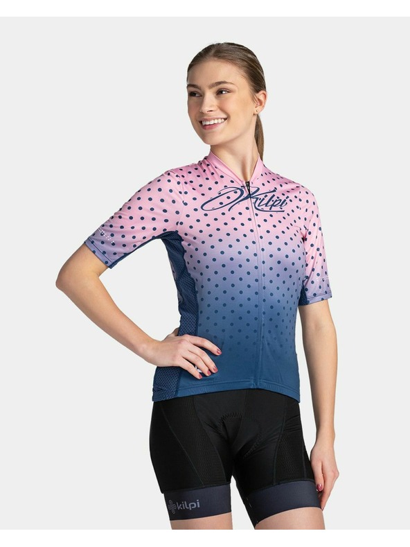 Kilpi Modro-růžové dámské sportovní tričko na zip Kilpi RITAEL